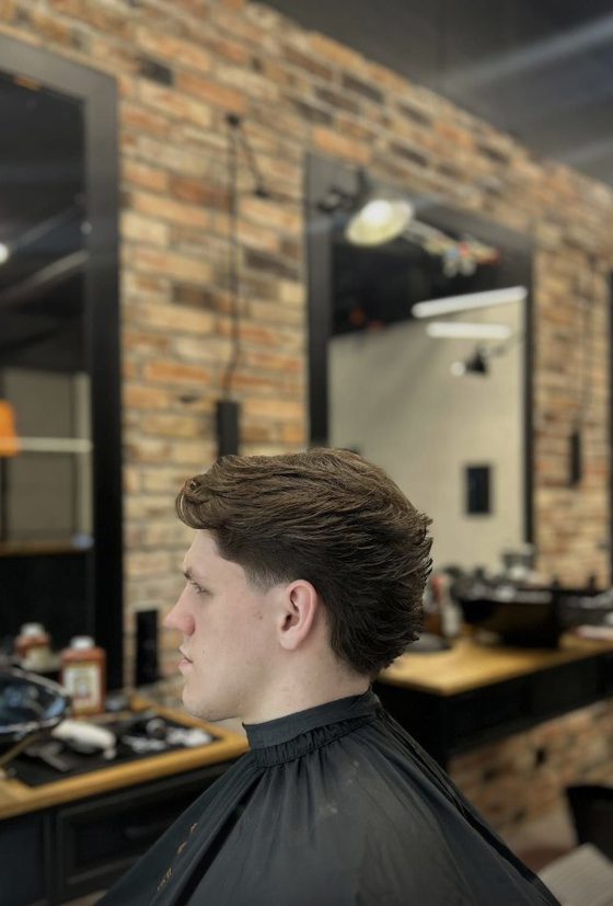Barbers Lab - Teksturowana, dłuższa góra z objętością