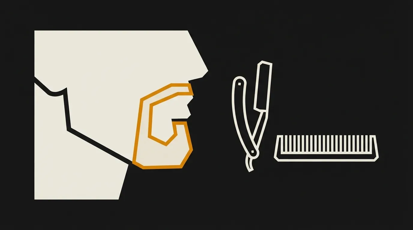 Ilustracja do sekcji "Od czego zacząć wyznaczanie symetrycznego zarysu koziej bródki"