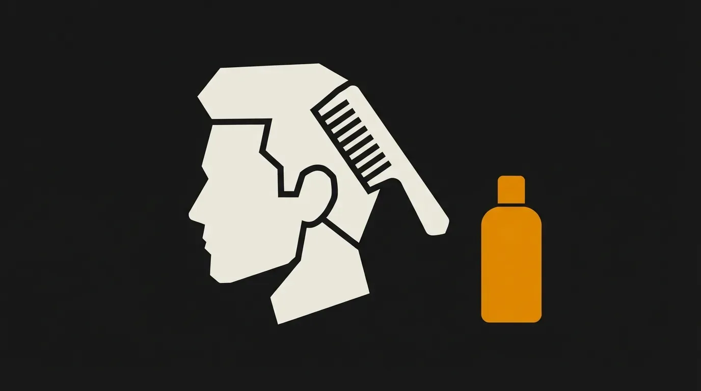 Ilustracja do sekcji "Co zrobić z włosami na godzinę przed wyjściem do barbera"