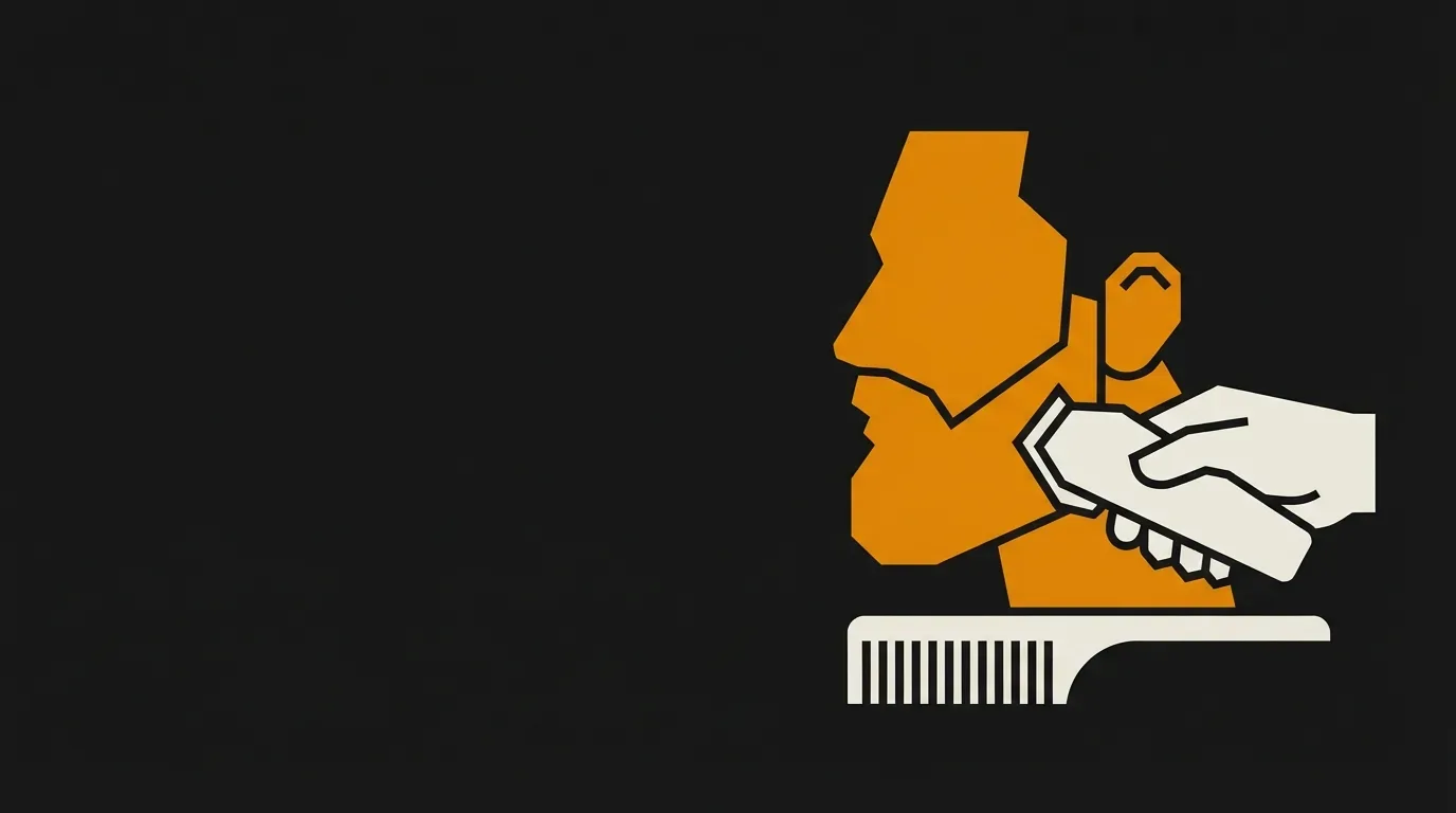 Ilustracja do sekcji "Od czego zacząć przycinanie, żeby broda wyszła równo?"