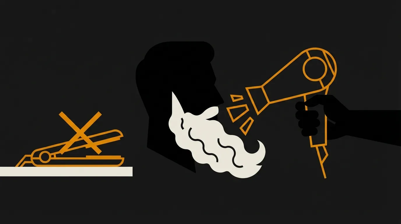 Ilustracja do sekcji "Suszarka zamiast prostownicy - kiedy to ma sens i na co uważać?"