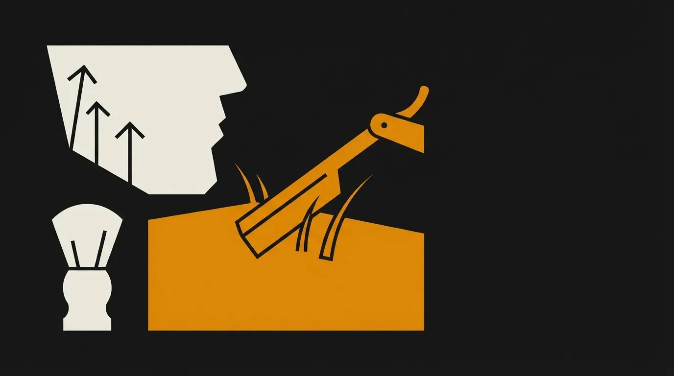 Ilustracja do sekcji "Czy kierunek golenia naprawdę ma znaczenie?"