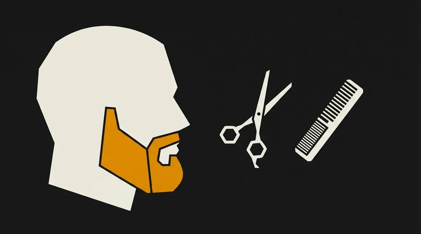 Ilustracja do sekcji "Co zrobić z kwadratową szczęką, żeby broda nie wyglądała jak kask"