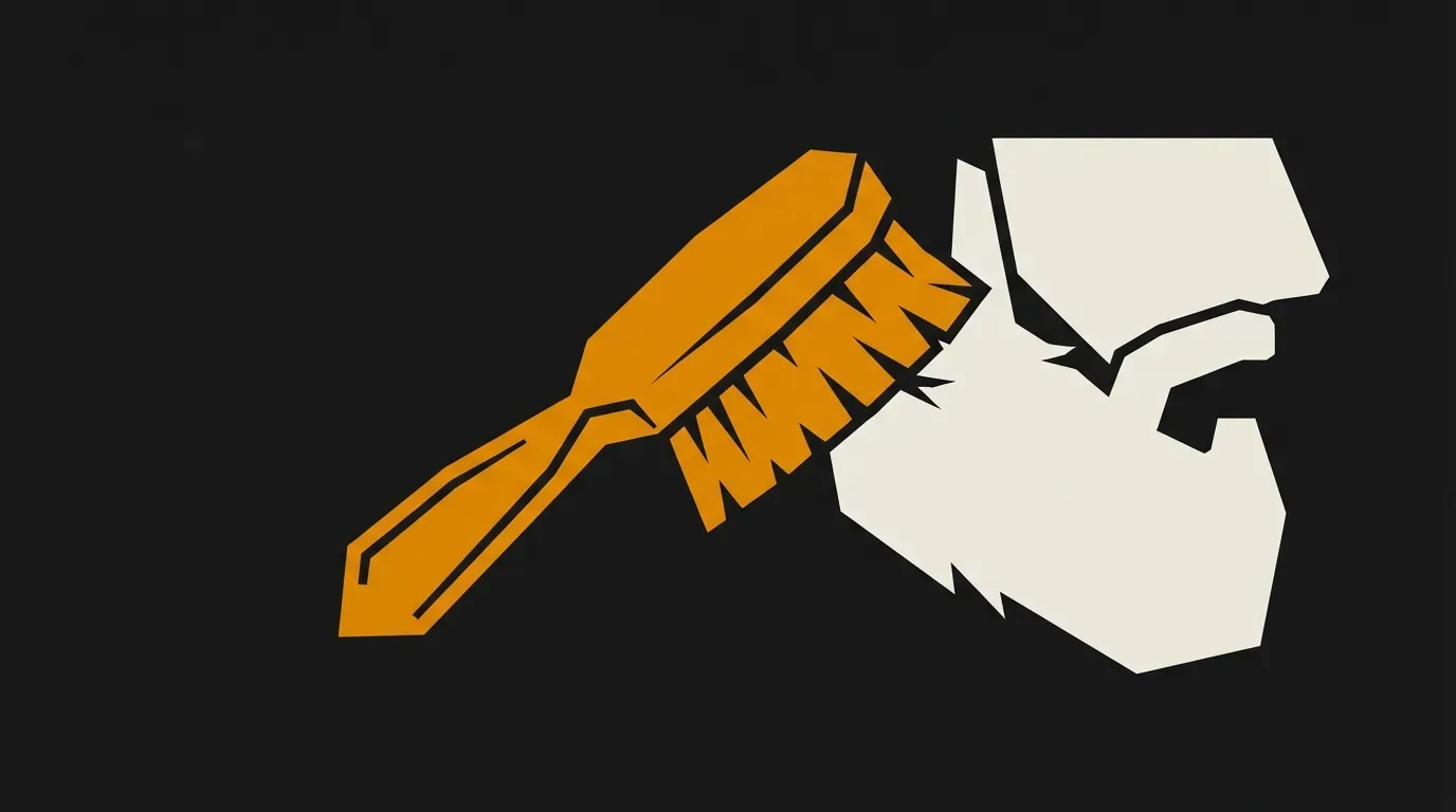 Ilustracja do sekcji "Jak szczotka z włosiem dzika zmienia wygląd brody, że wydaje się gęstsza"