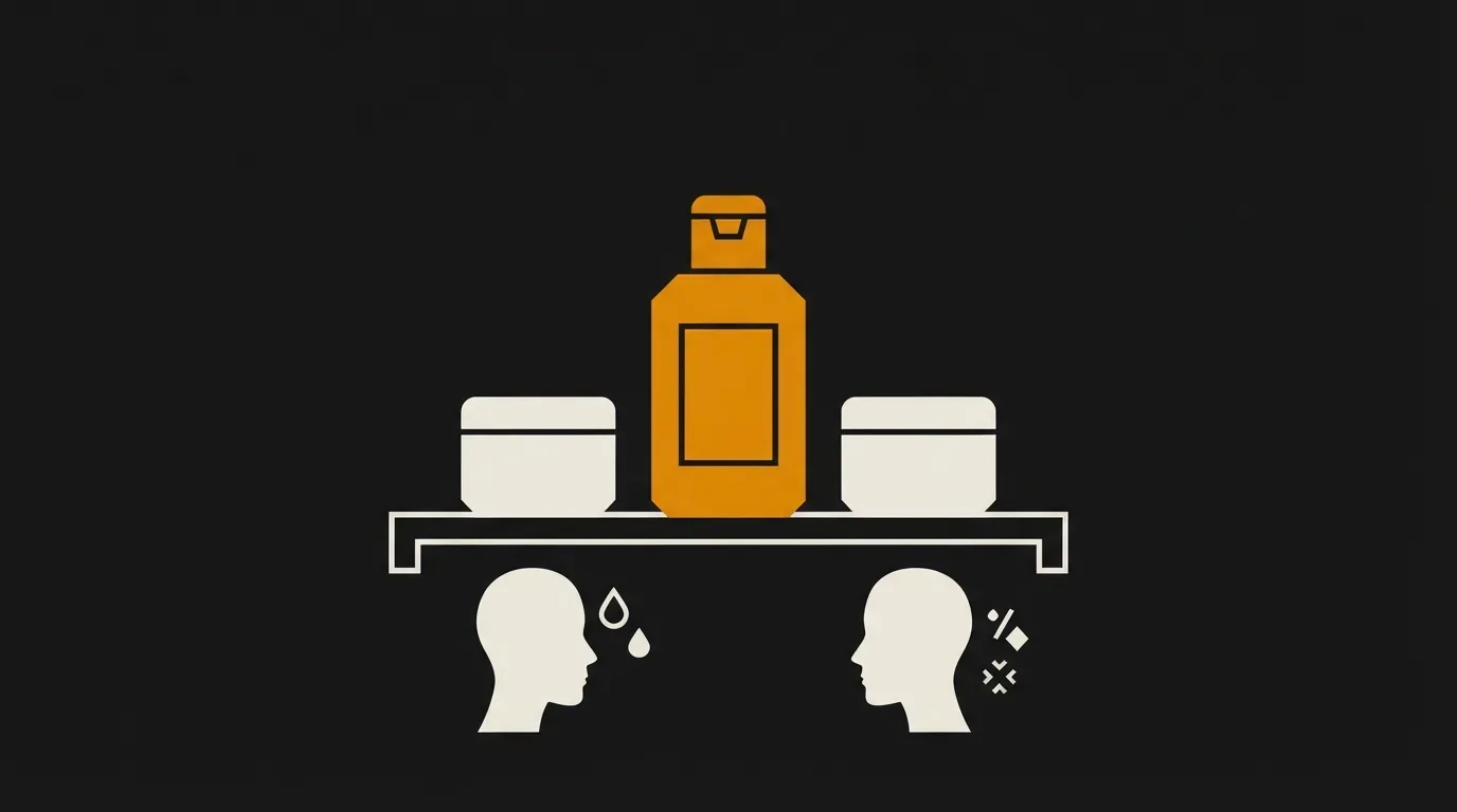 Ilustracja do sekcji "Jak wybrać między kremem a balsamem, kiedy masz skórę tłustą albo suchą?"