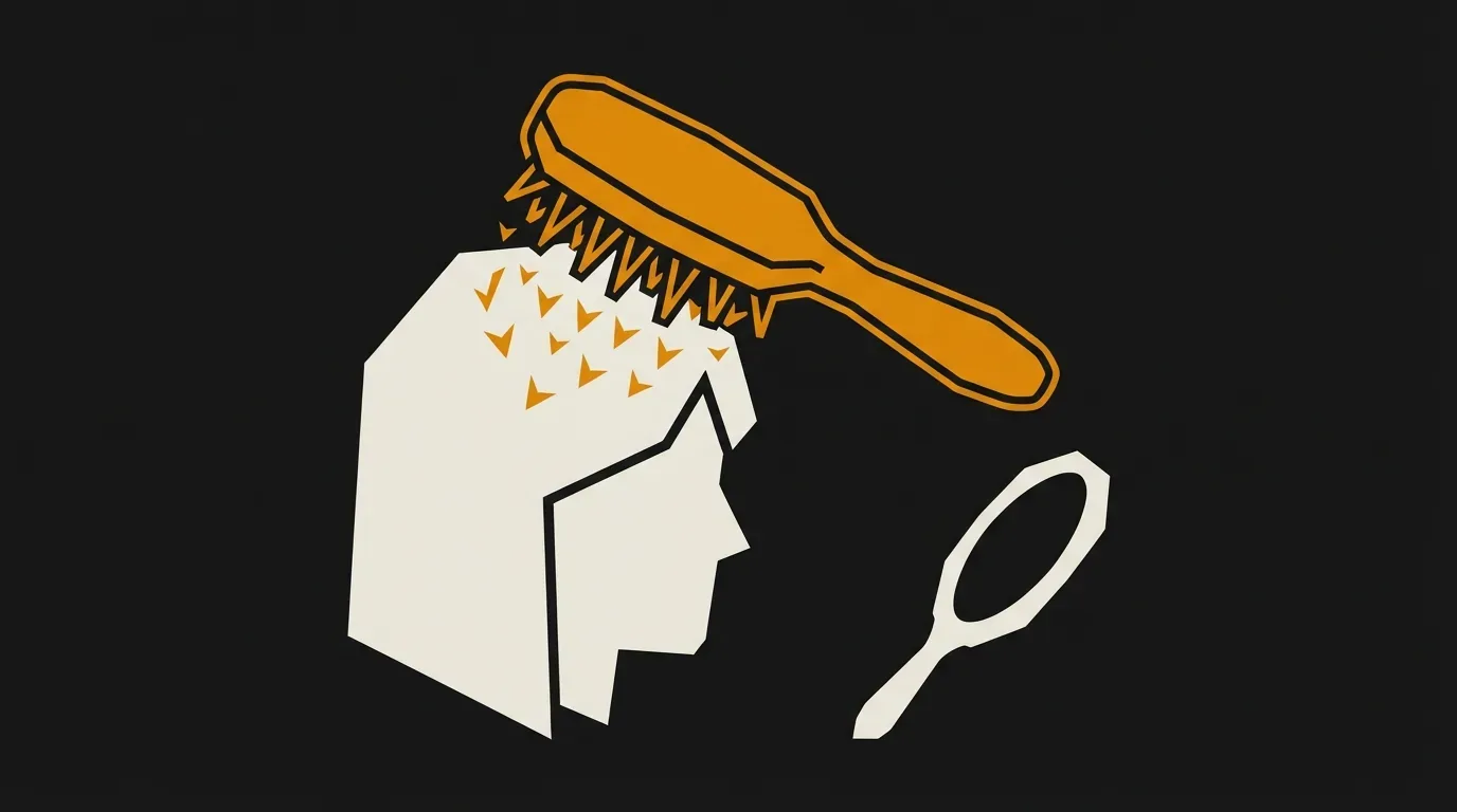 Ilustracja do sekcji "Co ta szczotka robi z włosami, czego nie widzę od razu w lustrze?"