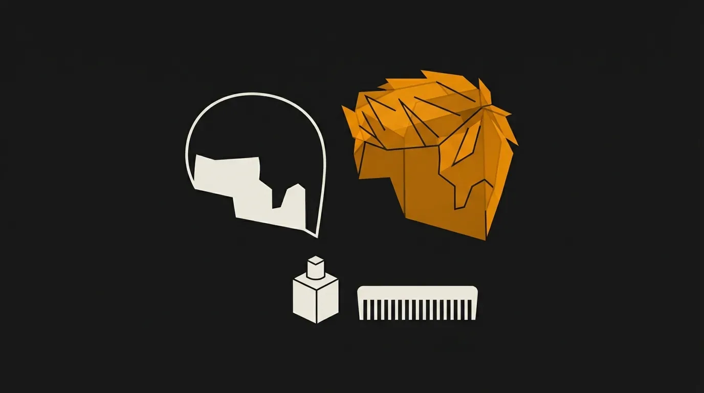 Ilustracja do sekcji "Dlaczego farby męskie nie dają efektu hełmu, którego się obawiasz"